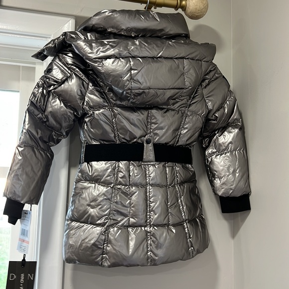Sam GIRLS' SOHO BELTED DOWN PUFFER JACKET - LITTLE KID IN GUNMETAL - Picture 9 of 12